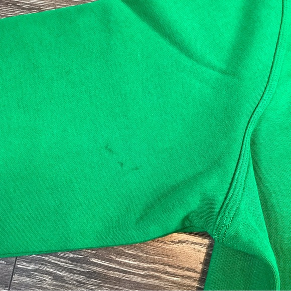 Nike Men’s Embroidered Nike Swoosh Solid Green Crewneck Pullover Sweater Size L - Picture 6 of 6